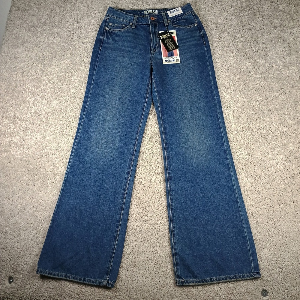 NWT Rewash Super High Rise Wide Leg Booty Jeans Women's Size 3/26